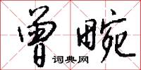 曾畹怎么写好看