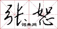 张恕怎么写好看