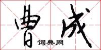 曹成怎么写好看