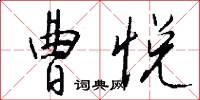 曹悦怎么写好看