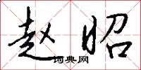 赵昭怎么写好看