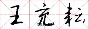 王充耘怎么写好看