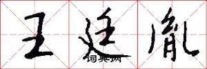 王廷胤怎么写好看