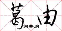 葛由怎么写好看