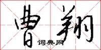 曹翔怎么写好看