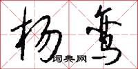 杨鸾怎么写好看