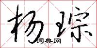杨琮怎么写好看