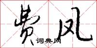 费凤怎么写好看
