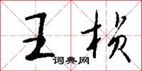 王桢怎么写好看