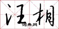 汪相怎么写好看