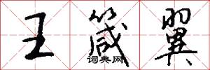 王箴翼怎么写好看