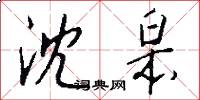 沈皋怎么写好看
