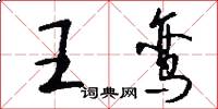 王鸾怎么写好看