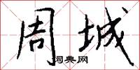 周城怎么写好看