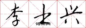 李士兴怎么写好看