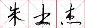朱士杰怎么写好看
