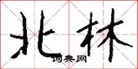 北林怎么写好看