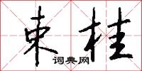束桂怎么写好看