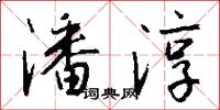 潘淳怎么写好看