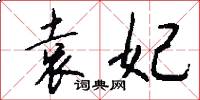 袁妃怎么写好看