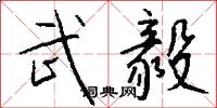 武毅怎么写好看