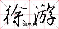 徐游怎么写好看