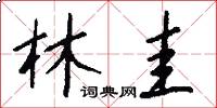 林圭怎么写好看