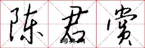 陈君赏怎么写好看