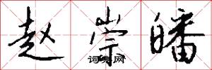 赵崇皤怎么写好看