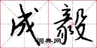 成毅怎么写好看