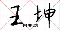 王坤怎么写好看