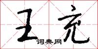 王充怎么写好看