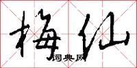 梅仙怎么写好看
