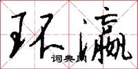 环瀛怎么写好看