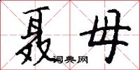 聂母怎么写好看