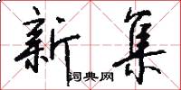 新集怎么写好看