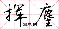 挥麈怎么写好看