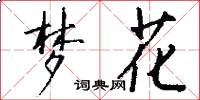 梦花怎么写好看