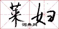 莱妇怎么写好看