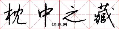 枕中之藏怎么写好看