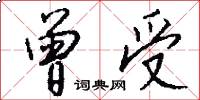 曾受怎么写好看