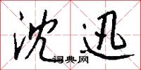 沈迅怎么写好看