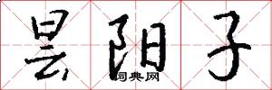 昙阳子怎么写好看