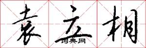 袁立相怎么写好看