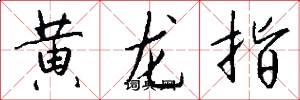 黄龙指怎么写好看