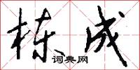 栋成怎么写好看