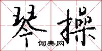 琴操怎么写好看