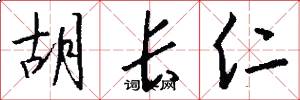 胡长仁怎么写好看
