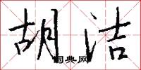 胡洁怎么写好看