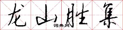 龙山胜集怎么写好看